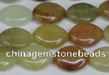 CFW136 15.5 inches 13*18mm marquise flower jade gemstone beads
