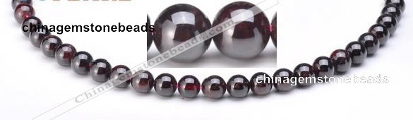 CGA01 8mm round natural garnet gemstone beads Wholesale