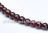 CGA05 15.5 inch 5mm round natural garnet gemstone bead Wholesale