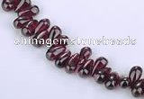 CGA14 15 inches 4*7mm teardrop garnet gemstone beads Wholesale