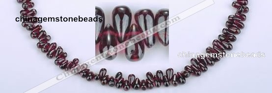 CGA14 15 inches 4*7mm teardrop garnet gemstone beads Wholesale