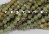 CGA201 15.5 inches 4mm round natural green garnet beads