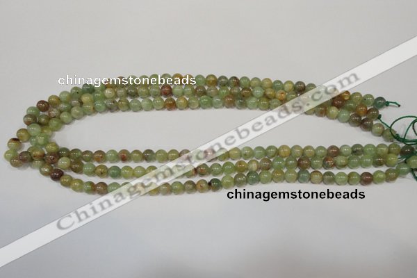 CGA202 15.5 inches 6mm round natural green garnet beads