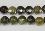 CGA204 15.5 inches 10mm round natural green garnet beads