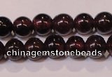 CGA351 14 inches 3mm round natural red garnet beads wholesale