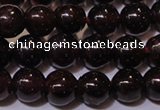 CGA352 14 inches 4mm round natural red garnet beads wholesale