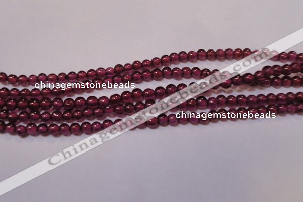 CGA355 15 inches 2mm round natural red garnet beads wholesale