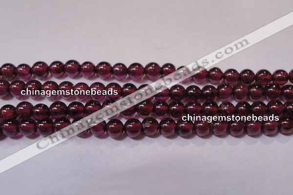 CGA356 15 inches 3mm round natural red garnet beads wholesale