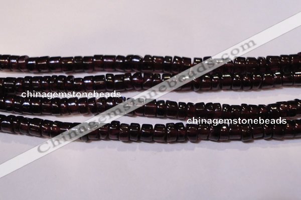 CGA365 15 inches 2*4mm heishi natural red garnet beads wholesale