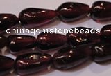 CGA368 15 inches 4*7mm teardrop natural red garnet beads wholesale