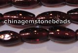 CGA372 15 inches 4*7mm rice natural red garnet beads wholesale