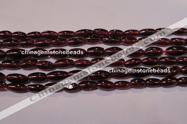 CGA372 15 inches 4*7mm rice natural red garnet beads wholesale