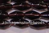 CGA374 15 inches 5*8mm rice natural red garnet beads wholesale