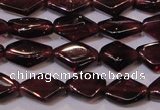 CGA388 15 inches 5*7mm diamond natural red garnet beads wholesale