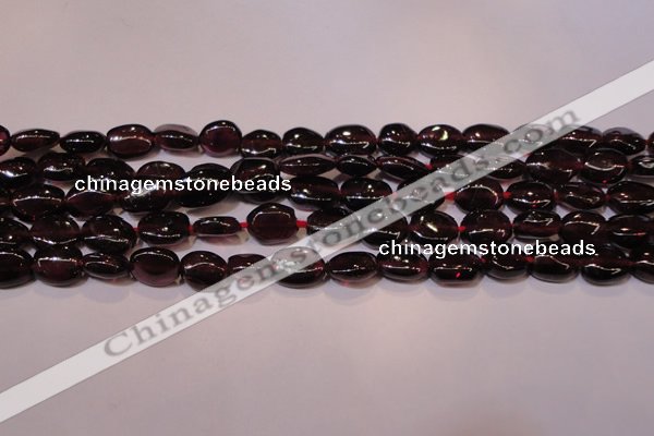 CGA396 15 inches 5*7mm oval natural red garnet beads wholesale