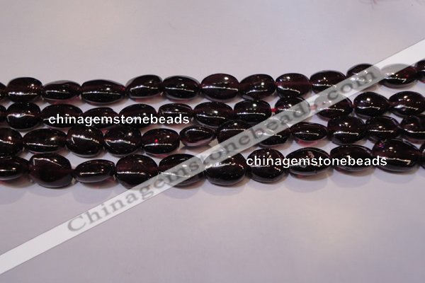 CGA397 15 inches 7*9mm oval natural red garnet beads wholesale