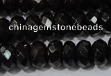 CGA459 15.5 inches 5*8mm faceted rondelle natural red garnet beads