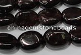 CGA469 15.5 inches 8*10mm oval natural red garnet beads