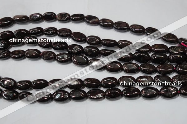 CGA470 15.5 inches 8*12mm oval natural red garnet beads