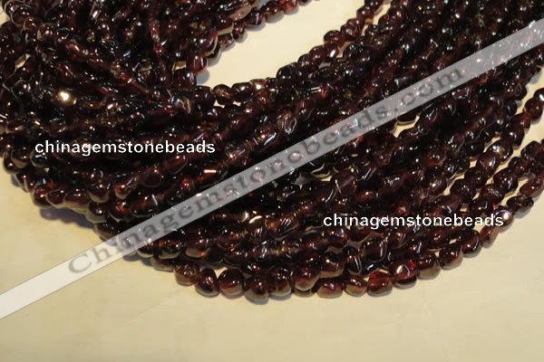 CGA488 15.5 inches 4mm - 5mm nuggets natural red garnet beads