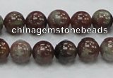 CGA50 15.5 inches 10mm round red green garnet gemstone beads