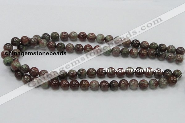 CGA50 15.5 inches 10mm round red green garnet gemstone beads