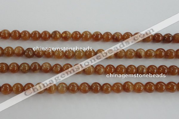 CGA502 15.5 inches 6mm round A grade yellow red garnet beads