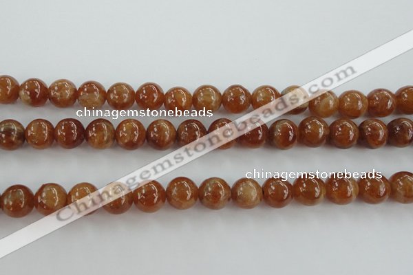 CGA503 15.5 inches 8mm round A grade yellow red garnet beads