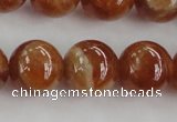 CGA504 15.5 inches 10mm round A grade yellow red garnet beads