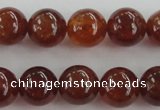 CGA512 15.5 inches 8mm round AA grade yellow red garnet beads