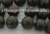 CGA552 15.5 inches 8mm round red green garnet gemstone beads