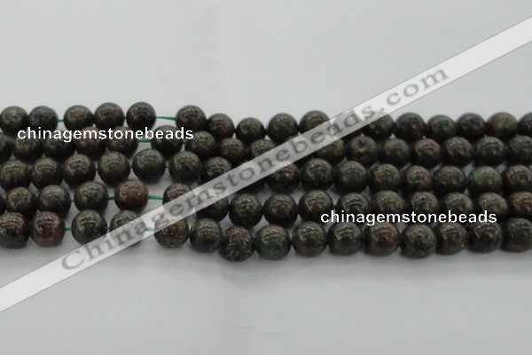 CGA552 15.5 inches 8mm round red green garnet gemstone beads