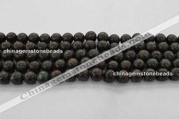 CGA553 15.5 inches 10mm round red green garnet gemstone beads