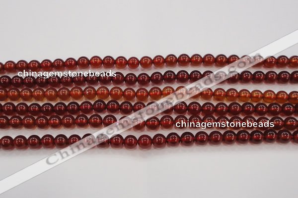 CGA611 15.5 inches 6mm AAA grade round natural orange garnet beads