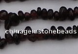 CGA652 15.5 inches 4*6mm nuggets red garnet gemstone beads