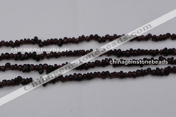 CGA652 15.5 inches 4*6mm nuggets red garnet gemstone beads