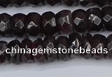 CGA678 15.5 inches 4*7mm faceted rondelle red garnet beads