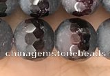 CGA691 15.5 inches 10mm faceted round red garnet beads