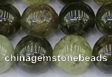 CGA713 15.5 inches 10mm round natural green garnet gemstone beads