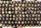 CGA882 15 inches 8mm round green garnet beads wholesale