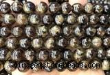 CGA883 15 inches 10mm round green garnet beads wholesale