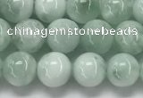 CGA900 15.5 inches 4mm round green angel skin gemstone beads