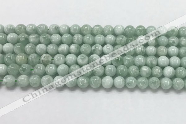 CGA900 15.5 inches 4mm round green angel skin gemstone beads