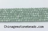 CGA910 15.5 inches 4mm faceted round green angel skin beads wholesale