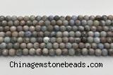 CGA920 15.5 inches 6mm faceted round blue angel skin beads wholesale