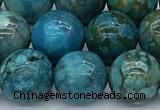 CGA929 15 inches 12mm round blue angel skin beads