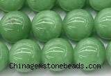 CGA931 15 inches 8mm round green angel skin beads