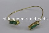 CGB1035 8*18mm - 10*20mm freeform druzy agate bangles