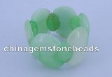 CGB150 8 inches fashion dyed white jade gemstone stretchy bracelet