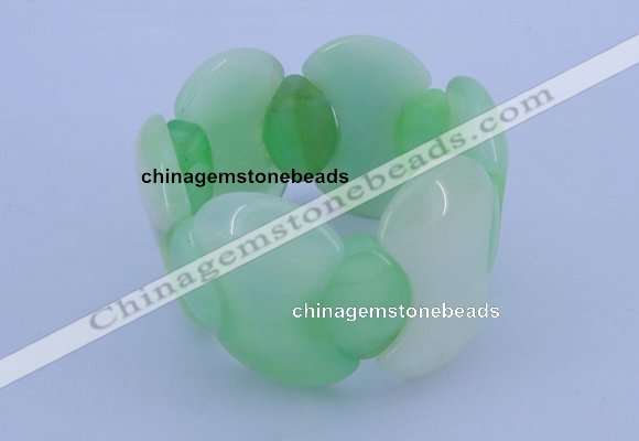 CGB150 8 inches fashion dyed white jade gemstone stretchy bracelet